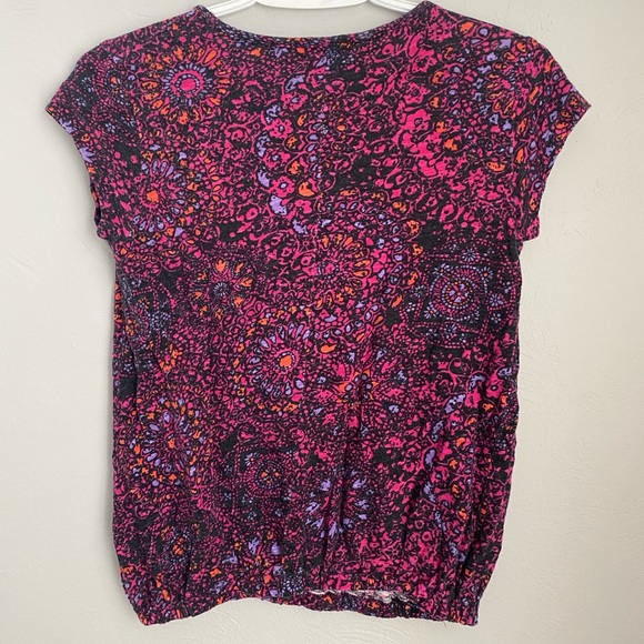 BLACK SHEEP Pink Printed Top with Gartered Bottom - Picture 2 of 9